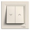ŽALÚZIOVÝ SPÍNAČ 10A ASFORA KRÉMOVÁ