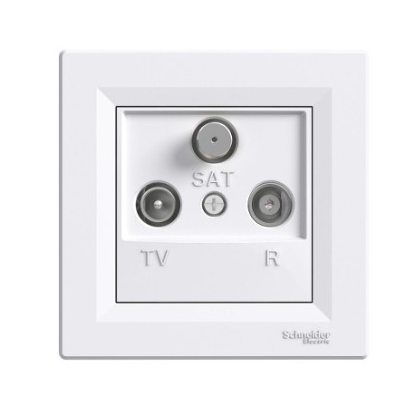 ZÁSUVKA ANT. TV-SAT-R PRIE.8dB ASFORA BI