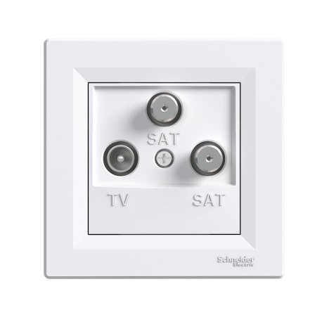 ZÁSUVKA ANT. TV-SAT-SAT KONC.1dB ASF. BI