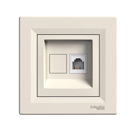 ZÁSUVKA TEL. 1xRJ11 ASFORA KRÉMOVÁ