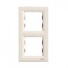 KRYCÍ RÁMČEK 2-NÁS. VERT. ASFORA KRÉMOVÁ