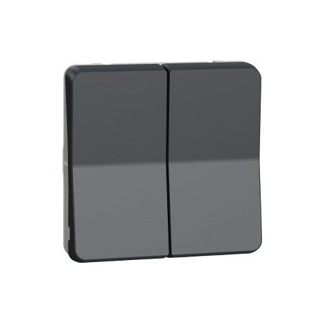 Tlačidlový ovládač žalúzií, IP55, antracit