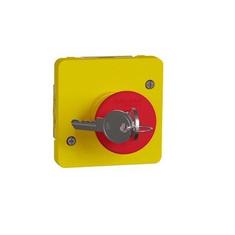 Nouzový spínač s kľúčom, IP55, antracit