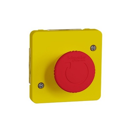 Nouzový spínač s tlačidlom, IP55, antracit