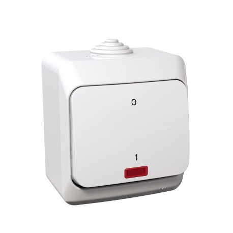 SPÍNAČ 2-PÓLOVÝ (2So) IP44 CEDAR BIELY