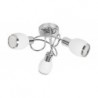 Rabalux 6020 - Elite bodové svietidlo E14 3x MAX 40W sklo chrómová/opálové sklo