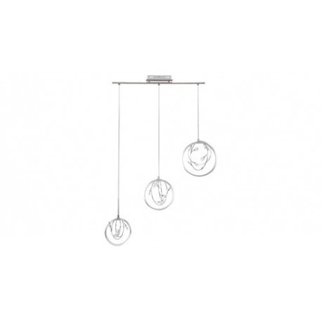 Rabalux 1494 - Chrissy závesné svietidlo LED 20W kovové strieborná/kryštál