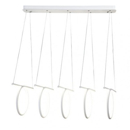 Rabalux 2549 - Donatella závesné svietidlo LED 108W umelá hmota biela/biela