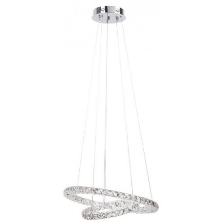 Rabalux 2442 - Carrie závesné svietidlo LED 36W sklo krištál' chrómová/priesvitný krištáľ