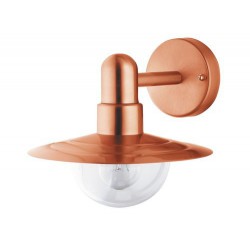 Rabalux 8544 - Tallinn vonkajšie nástenné svietidlo E27 1x MAX 60W umelá hmota medená/priehľadná