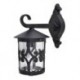 Rabalux 8415 - Palma vonkajšie nástenné svietidlo E27 1x MAX 100W sklo čierna/priehľadná