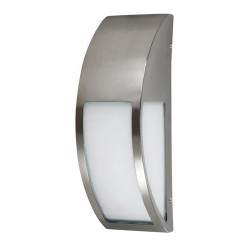 Rabalux 8269 - Genova vonkajšie nástenné svietidlo E27 1x MAX 40W sklo nehrdzavejúca ocel/biela