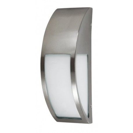 Rabalux 8269 - Genova vonkajšie nástenné svietidlo E27 1x MAX 40W sklo nehrdzavejúca ocel/biela