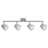 Rabalux 5935 - Martin bodové svietidlo LED 4x 4W prirodzená biela umelá hmota chrómová/chrómová