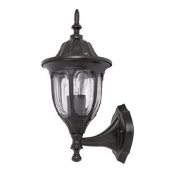 Rabalux 8342 - Milano vonkajšie nástenné svietidlo E27 1x MAX 60W sklo čierna/priehľadná