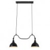 Rabalux 2274 - Marc závesné svietidlo E27 2x MAX 40W kovové matná čierna/čierna