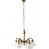 Rabalux 8815 - Flossi luster E27 5x MAX 40W sklo bronzová/biela