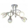 Rabalux 6010 - Porto stropné svietidlo E14 4x MAX 40W sklo chrómová/3D efekt