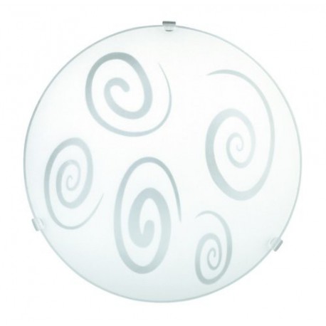 Rabalux 1822 - Spiral stropné svietidlo E27 1x MAX 60W sklo biela/priehľadná