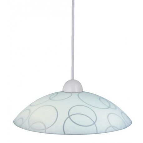 Rabalux 1844 - Ada závesné svietidlo E27 1x MAX 60W sklo biela/priehľadná