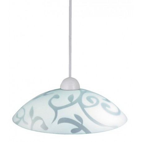 Rabalux 1846 - Scroll závesné svietidlo E27 1x MAX 60W sklo biela/priehľadná