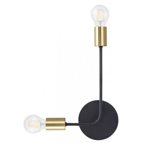 Rabalux 2102 - Lanny nástenné svietidlo E27 2x MAX 15W čierna