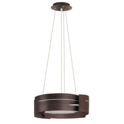 Rabalux 2215 - Berbera závesné svietidlo E27 3x MAX 60W sklo wenge/wenge