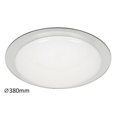 Rabalux 2490 - Minneapolis stropné svietidlo LED 12W umelá hmota/ sklo chrómová/biela
