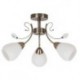 Rabalux 7043 - Susan stropné svietidlo E27 3x MAX 60W sklo bronzová/biela