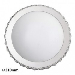 Rabalux 2473 - Michelle stropné svietidlo LED 18W sklo/ sklo krištál' chrómová/biela