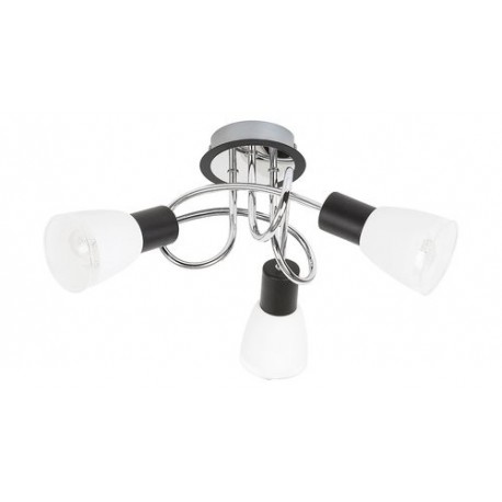 Rabalux 1099 - Ati bodové svietidlo E14 3x MAX 40W sklo chrómová/opálové sklo