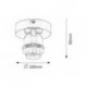 Rabalux 1301 - Bottom stropné svietidlo E27 1x MAX 60W chrómová