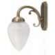 Rabalux 8531 - Maya nástenné svietidlo E14 1x MAX 40W sklo bronzová/opálové sklo