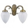 Rabalux 8532 - Maya nástenné svietidlo E14 2x MAX 40W sklo bronzová/opálové sklo