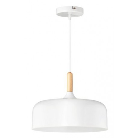 Rabalux 2564 - Gemma závesné svietidlo E27 1x MAX 40W kovové/ drevo biela/biela