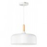 Rabalux 2564 - Gemma závesné svietidlo E27 1x MAX 40W kovové/ drevo biela/biela