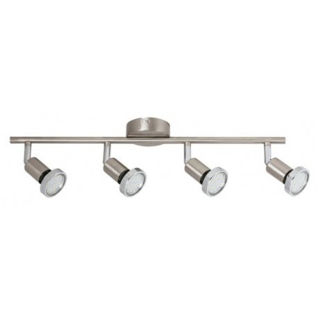Rabalux 5538 - Valentine bodové svietidlo GU10 4x MAX 50W saténová chrómová/saténová chrómová