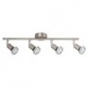 Rabalux 5538 - Valentine bodové svietidlo GU10 4x MAX 50W teplá biela saténová chrómová/saténová chrómová