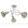 Rabalux 5557 - Holly stropné svietidlo E14 3x MAX 40W sklo chrómová/dymová