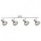 Rabalux 5559 - Holly bodové svietidlo E14 4x MAX 40W sklo chrómová/dymová
