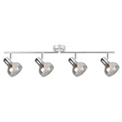 Rabalux 5559 - Holly bodové svietidlo E14 4x MAX 40W sklo chrómová/dymová
