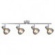 Rabalux 5559 - Holly bodové svietidlo E14 4x MAX 40W sklo chrómová/dymová