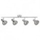 Rabalux 5559 - Holly bodové svietidlo E14 4x MAX 40W sklo chrómová/dymová