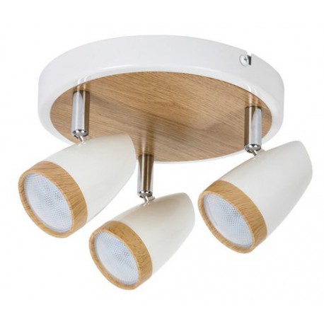 Rabalux 5566 - Karen bodové svietidlo LED 3x 4W umelá hmota biela/biela