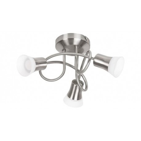 Rabalux 5629 - Riley bodové svietidlo LED 3x 4W umelá hmota saténová chrómová/opálové sklo