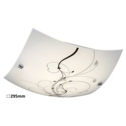 Rabalux 3447 - Elina LED stropné svietidlo LED 12W sklo biela/biela vzorovaná