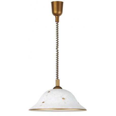 Rabalux 1956 - Art flower závesné svietidlo E27 1x MAX 60W sklo biele alabastrové sklo/biela vzorovaná