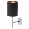 Rabalux 2525 - Monica nástenné svietidlo E14 1x MAX 40W textil čierna/čierna