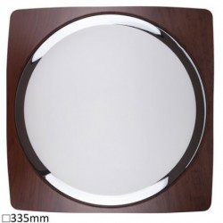 Rabalux 3679 - Princessa stropné svietidlo E27 2x MAX 40W sklo wenge/opálové sklo