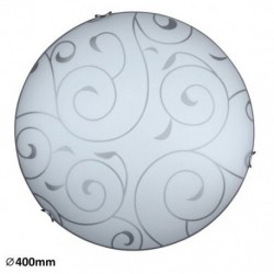 Rabalux 3853 - Harmony Lux stropné svietidlo E27 2x MAX 60W sklo chrómové úchytky/biela vzorovaná